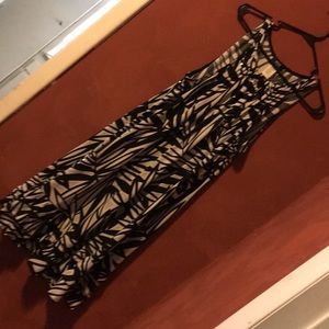 Summer Black & White Halter Dress